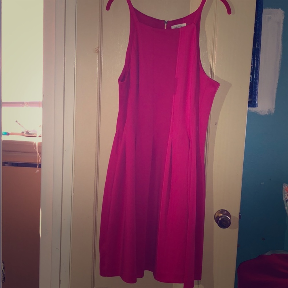 EUC Calvin Klein Sz 16 above the knee flare dress